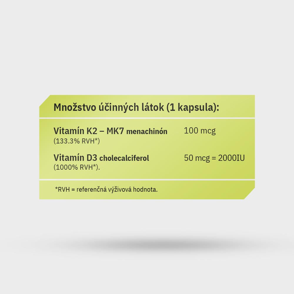 Vitamín D3K2 - StretchFit™ 60 kapsúl