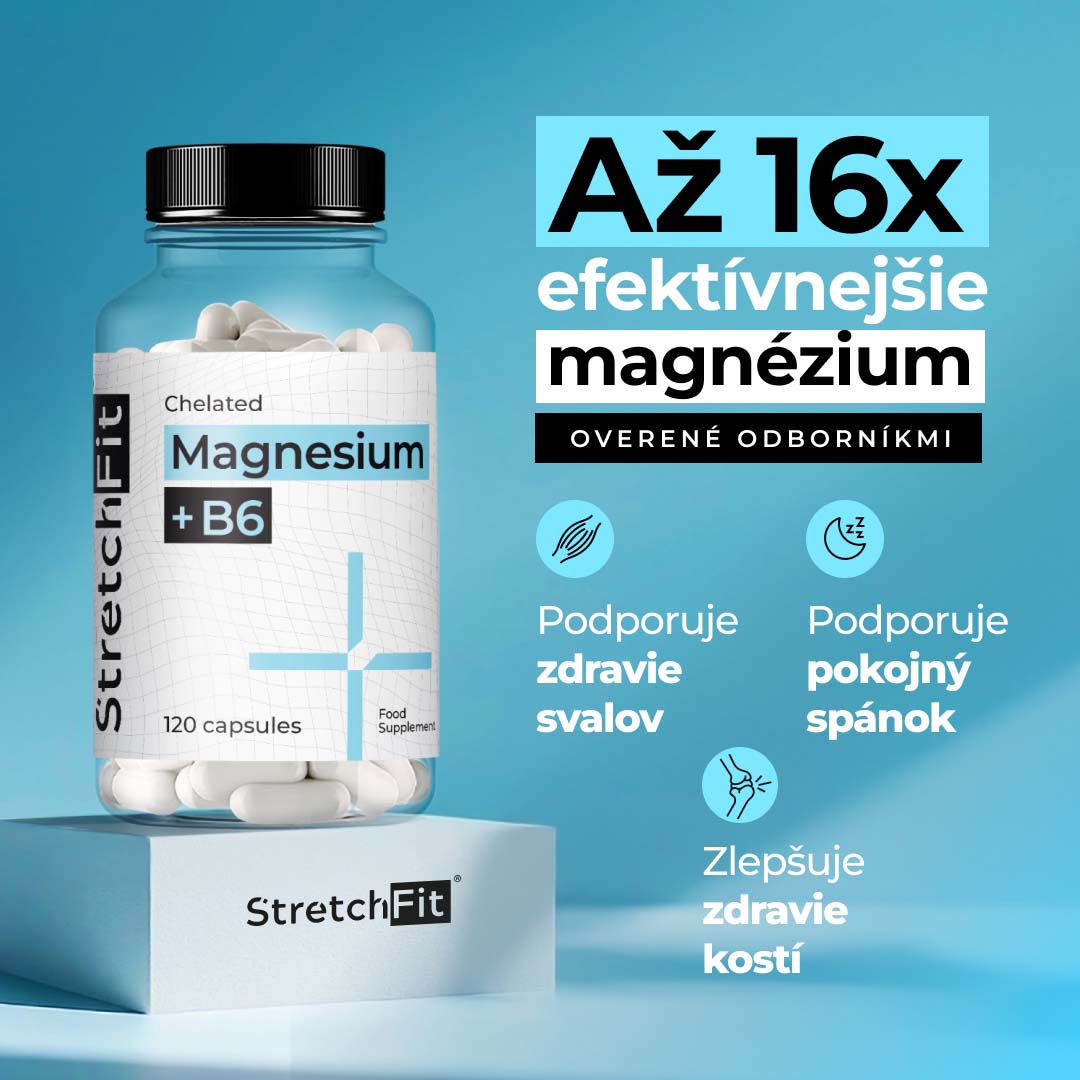 Magnézium Chelát + B6 - StretchFit™ 120 kapsúl
