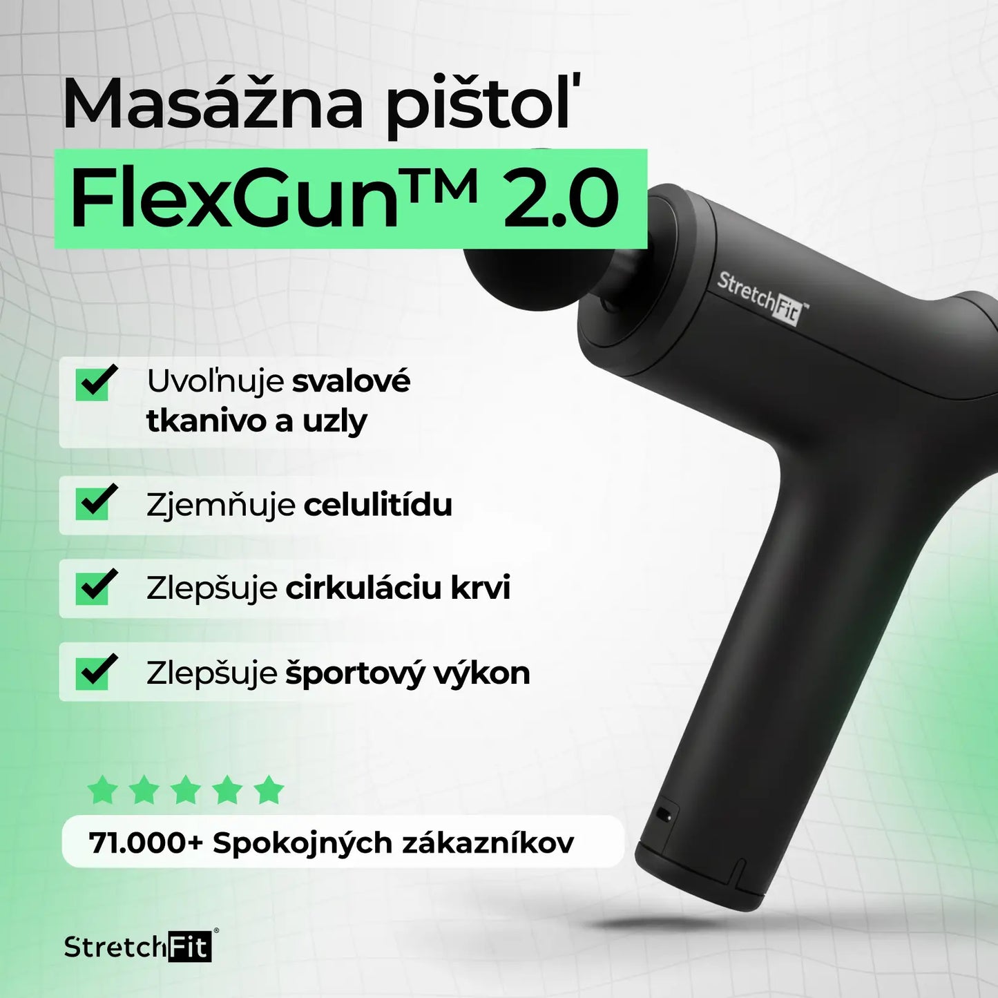 Masážna pištoľ - FlexGun™ 2.0