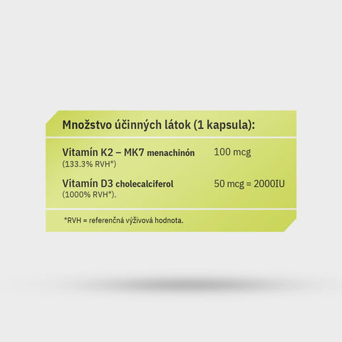 Vitamín D3K2 - StretchFit™ 60 kapsúl